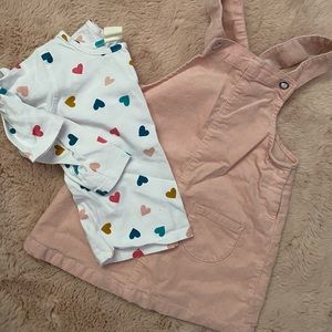 Coverall dress with top